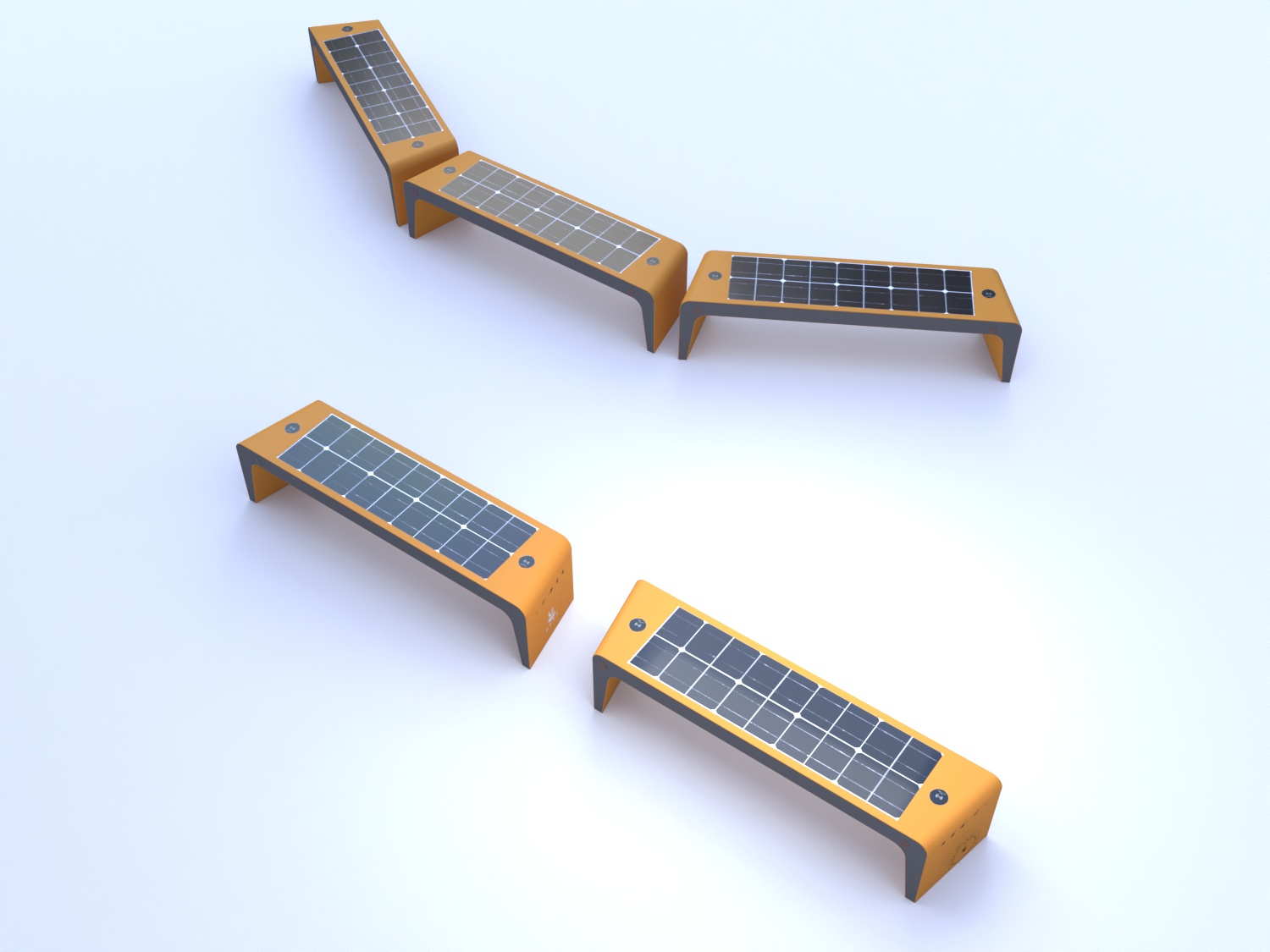 智慧太阳能公园座椅